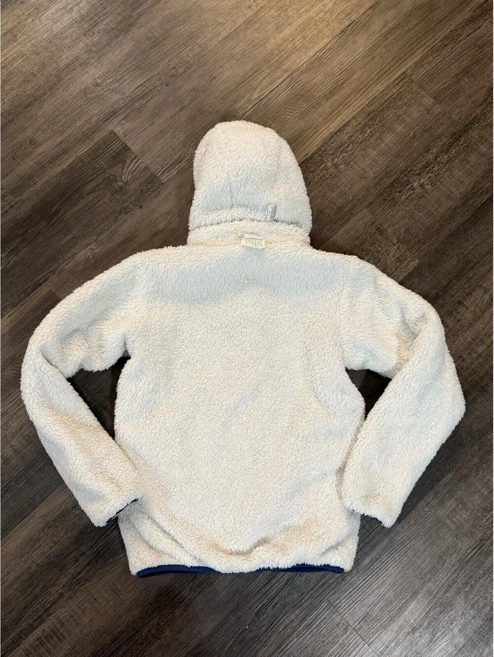Patagonia Youth XL Jacket Ready Freddy Detach Hoodie Sz 14 Reversible Blue White